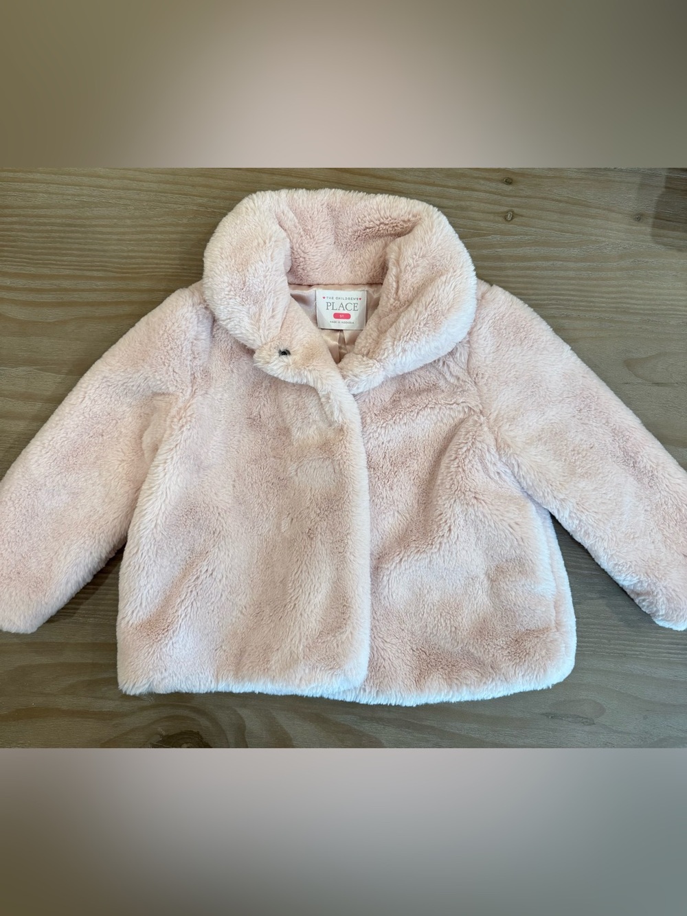 The Children's Place Pink Faux Fur Coat